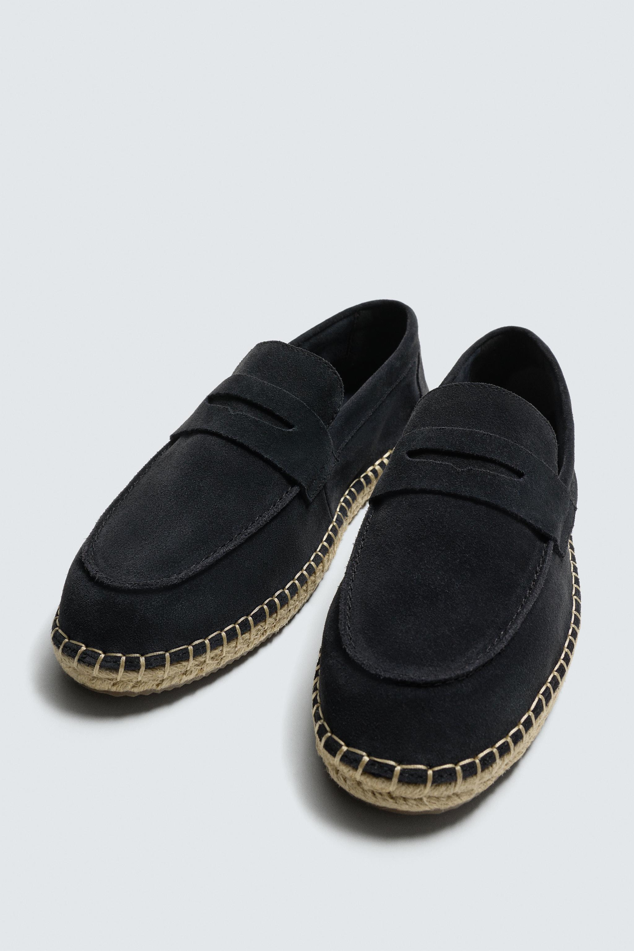 ESPADRILLE EN CUIR À MASQUE