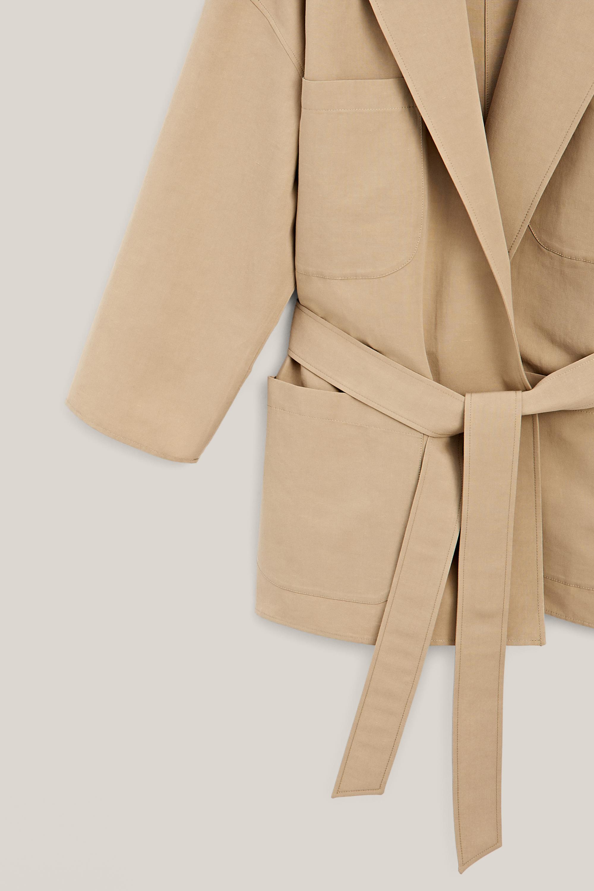 Oversize cotton and linen jacket - LIMITED EDITION