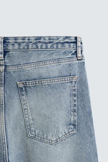 RIPPED FLARE FIT JEANS - Mid-blue by Zara - Image 9