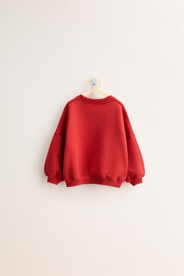 ZARA TIMELESS - SWEAT-SHIRT UNIE - Rouge de Zara - Image 1