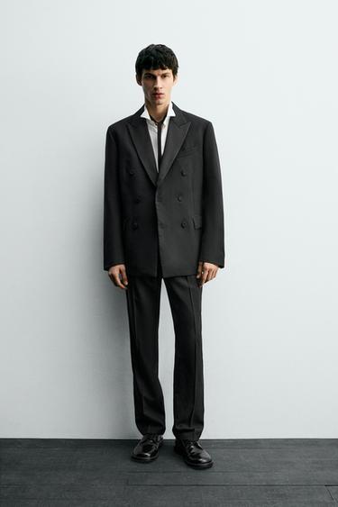 BLAZER SMOKING CRUZADO - Negro de Zara - Imagen 0