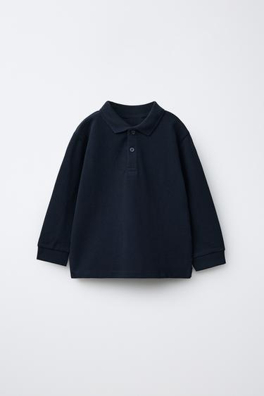 Zara BASIC POLO SHIRT - Navy blue