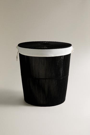CESTA ROPA TEJIDO INTERIOR - Negro de Zara - Imagen 0