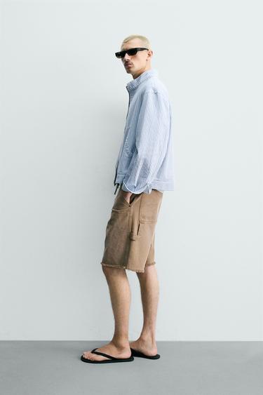 RELAXED FIT STRIPED EMBROIDERED JACKET - striped by Zara - Image 3