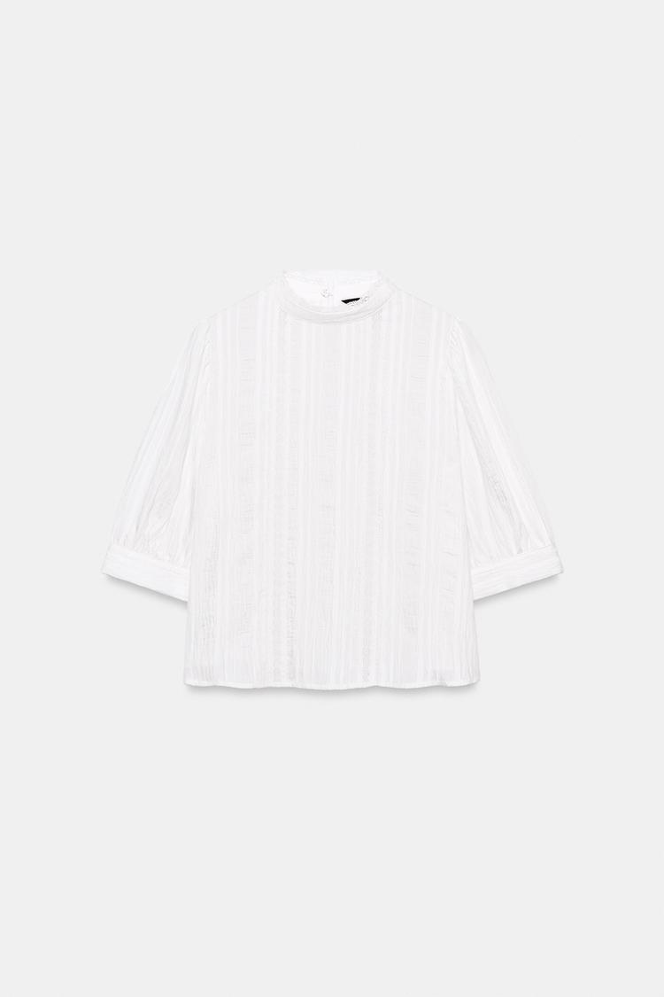 Camisa romántica de encaje 7