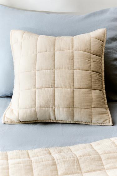 CHILDREN'S CUSHION COVER WITH SQUARES - Butter by Zara - Image 5
