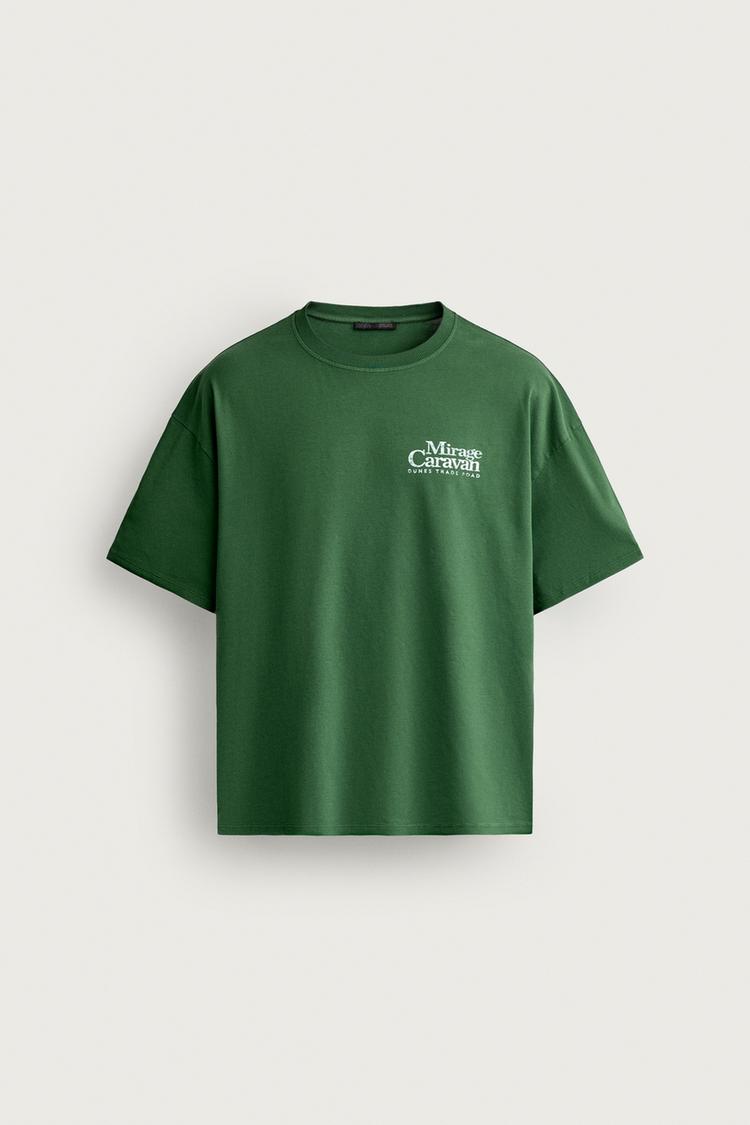 Camiseta relaxed fit estampados lavados