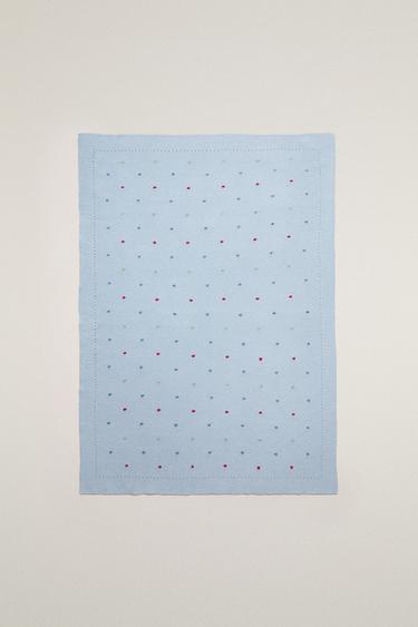 Zara KIDS POLKA DOT BLANKET - Multicolored - Image 0