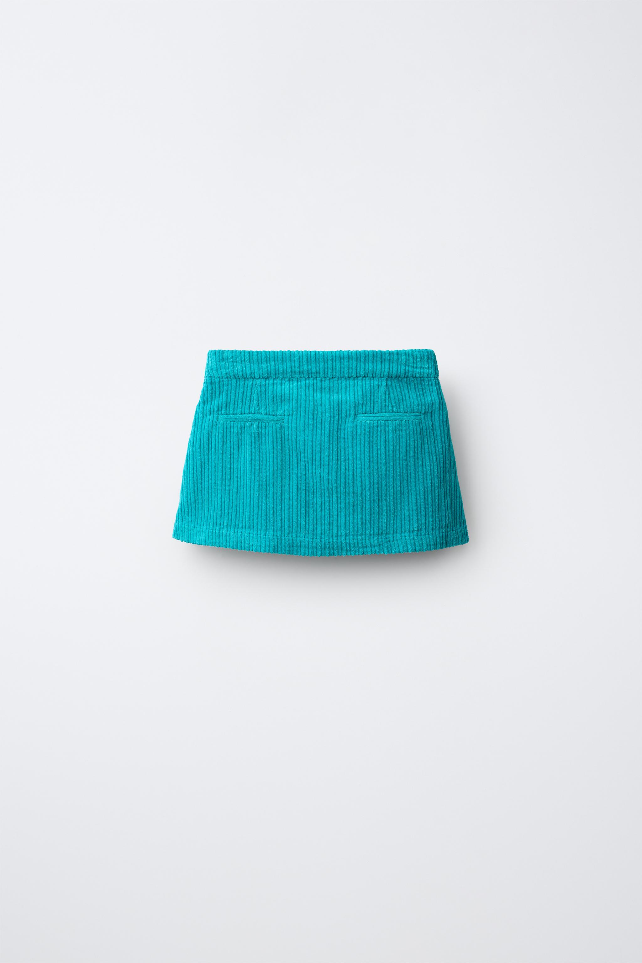 CORDUROY SKIRT WITH INNER SHORTS