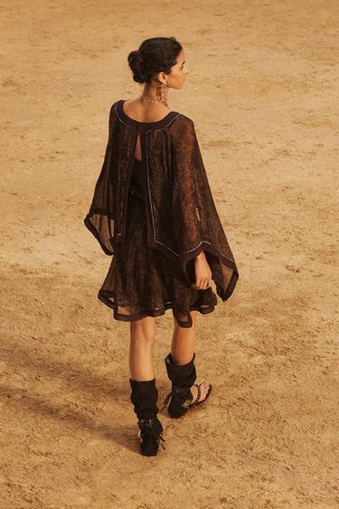 LIMITED EDITION PRINTED SHORT DRESS - Brown by Zara - Image 2