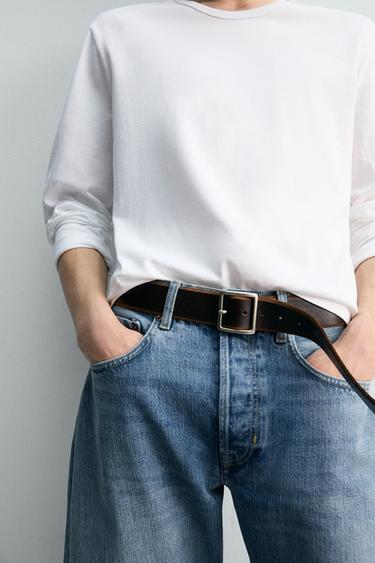 TEE-SHIRT MANCHES LONGUES - Blanc de Zara - Image 4