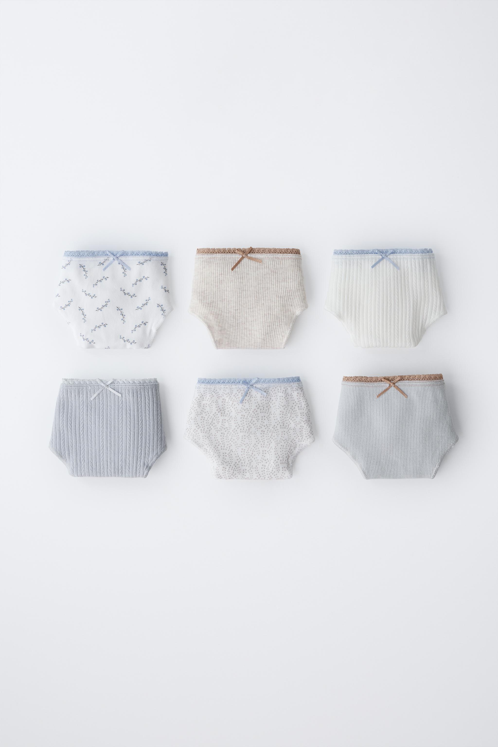6-14 ANS/ LOT DE SIX CULOTTES IMPRIMÉES