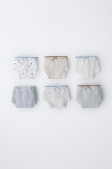 6-14 YEARS/ SIX-PACK OF PRINTED BRIEFS - Sand / Blue by Zara - Image 0