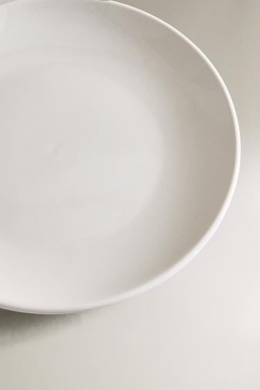 STONEWARE DESSERT PLATE - White by Zara - Image 2