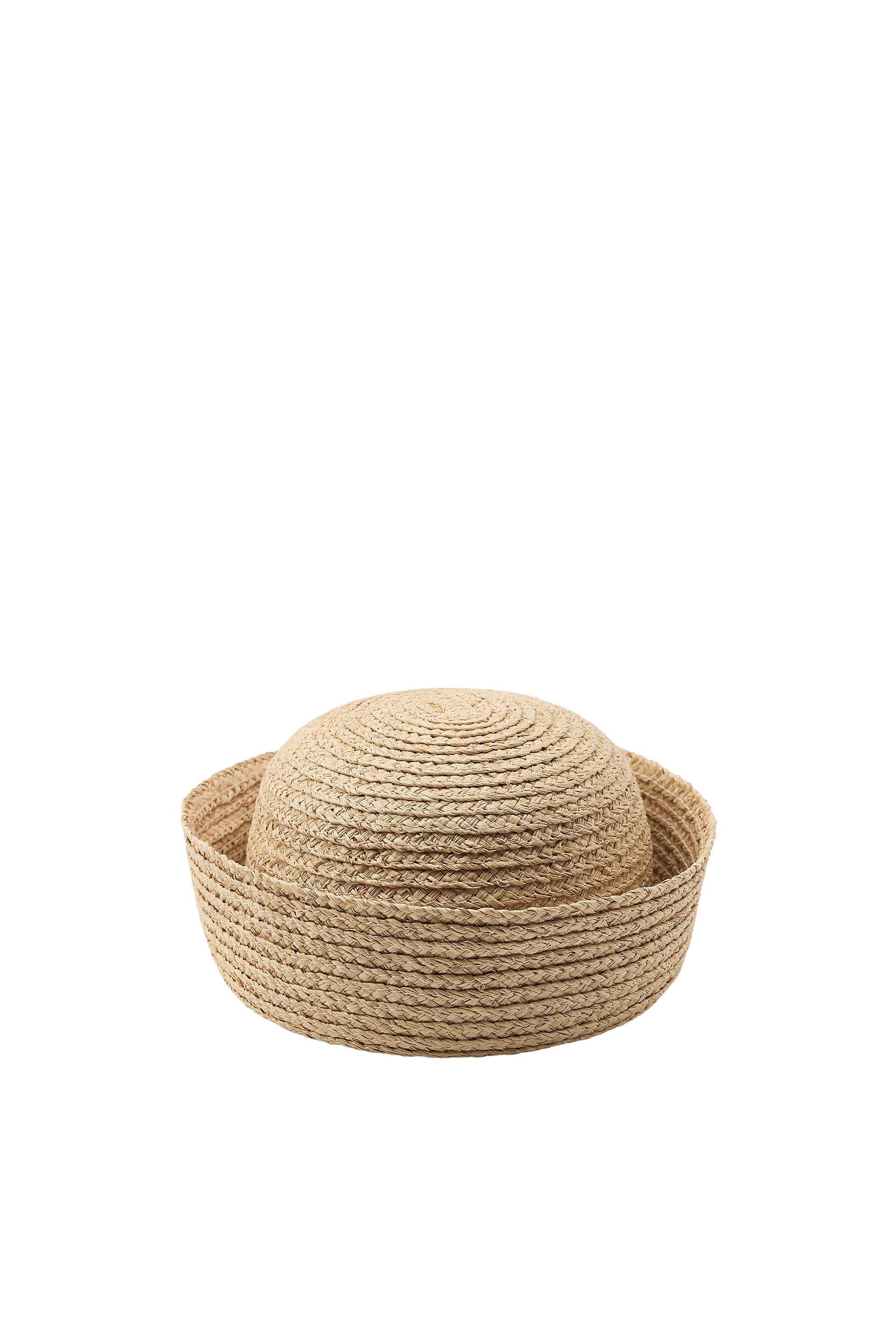 ZARA RAFFIA HAT 100% RAFFIA BOW HAT - Brown | ZARA United States main image 2