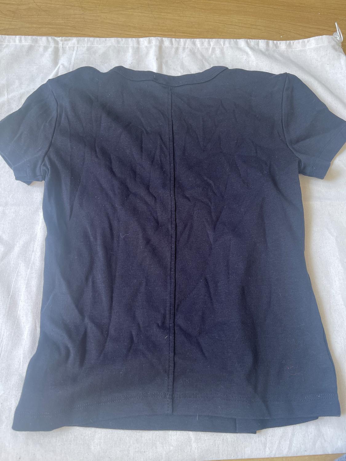 V-NECK COTTON T-SHIRT - Image 2