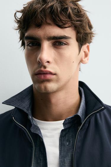 TECHNICAL BOMBER JACKET - Navy blue by Zara - Image 4