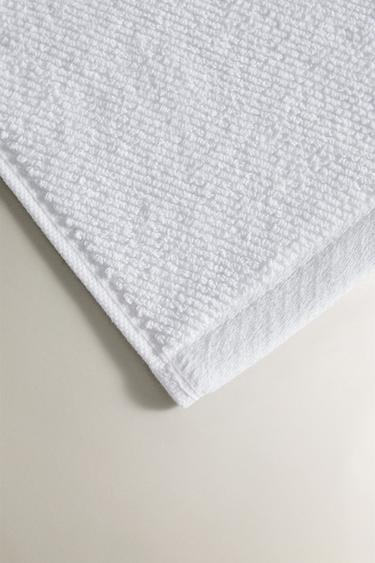 PACK OF RICE STITCH COTTON HAND TOWELS (PACK OF 3) - White by Zara - Image 3
