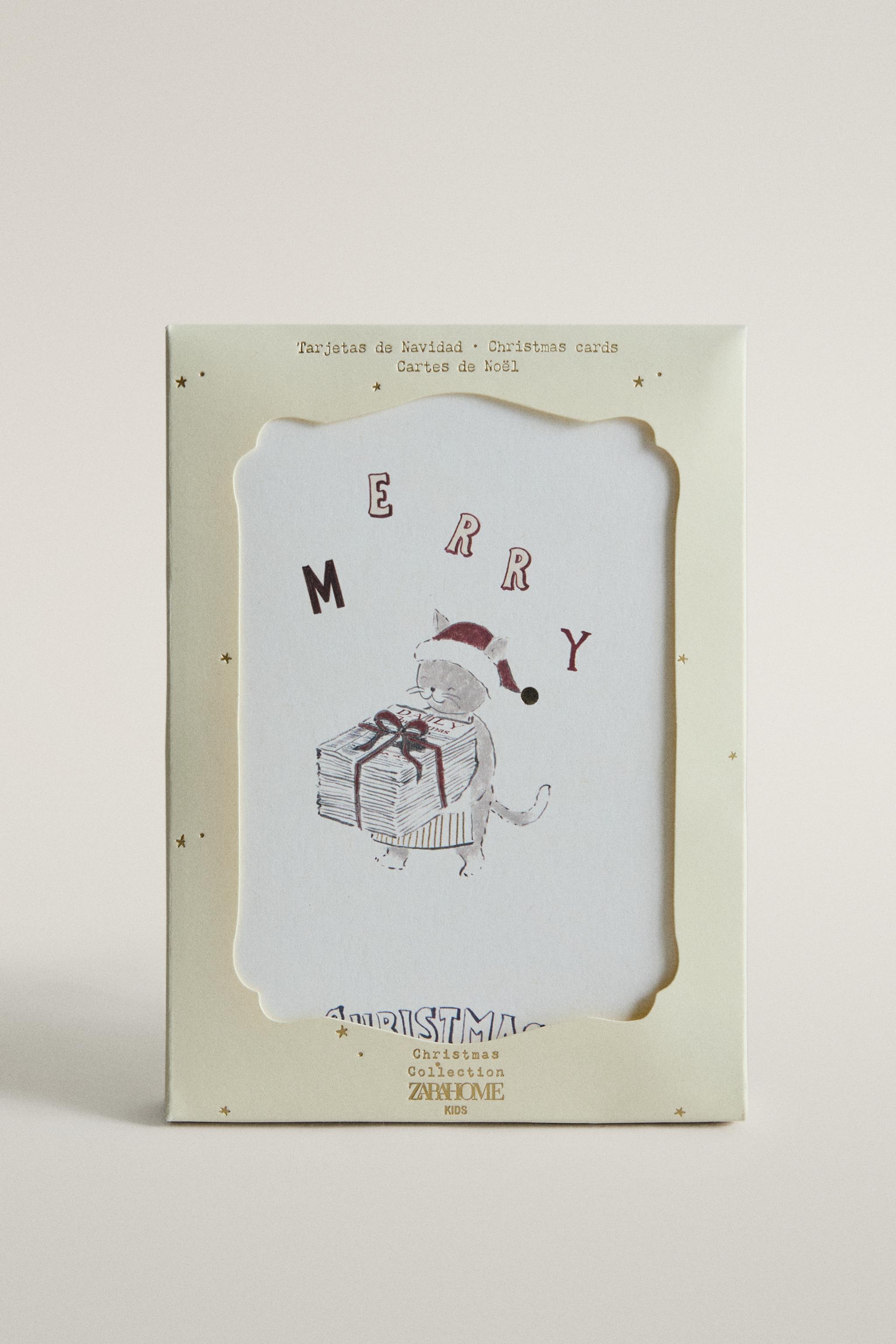 ENSEMBLE CARTES POSTALES POCHETTE ENFANT NOËL (ENSEMBLE DE 6)