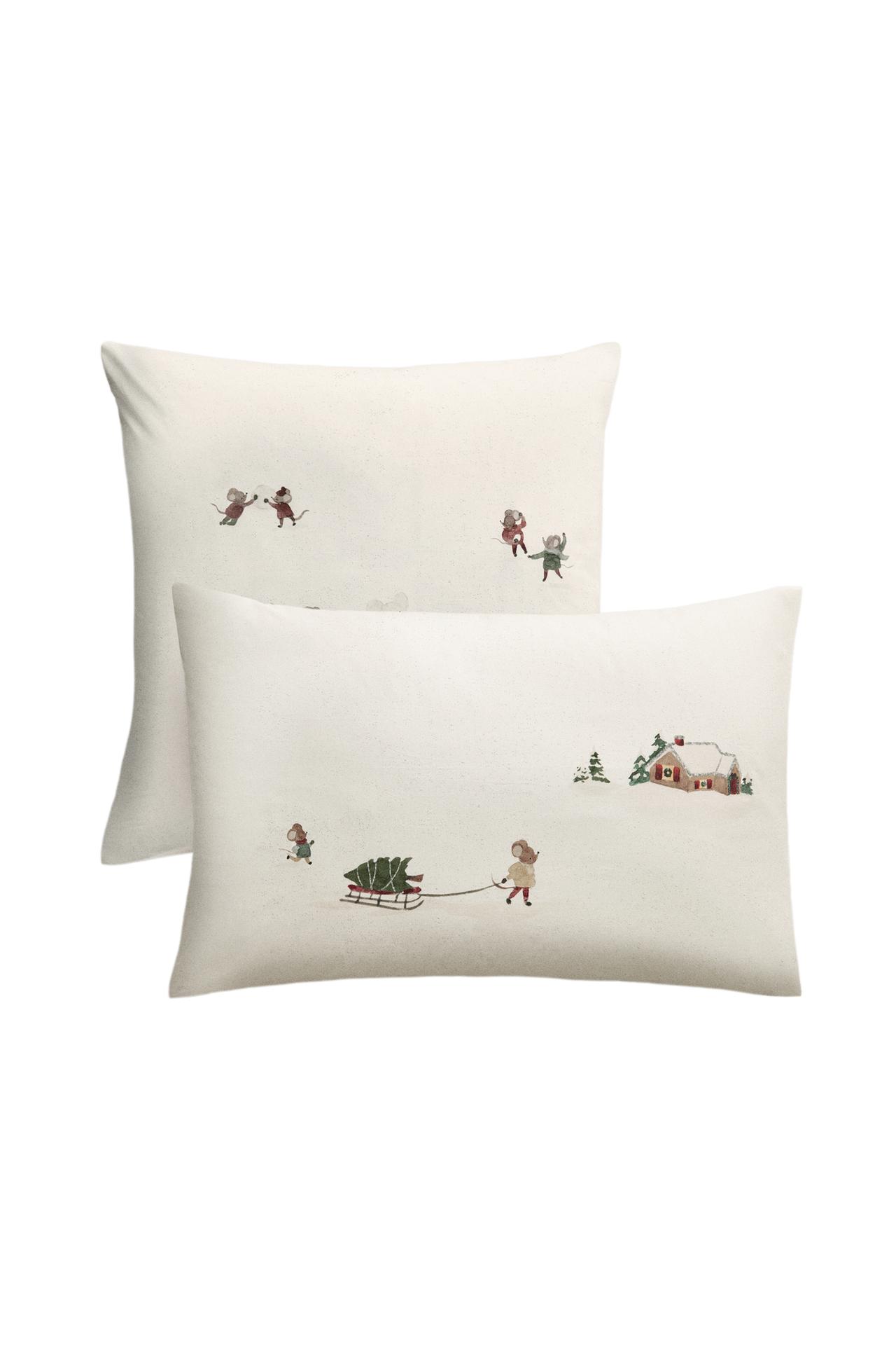 KIDS' CHRISTMAS COTTON PILLOWCASE (200 THREAD COUNT)