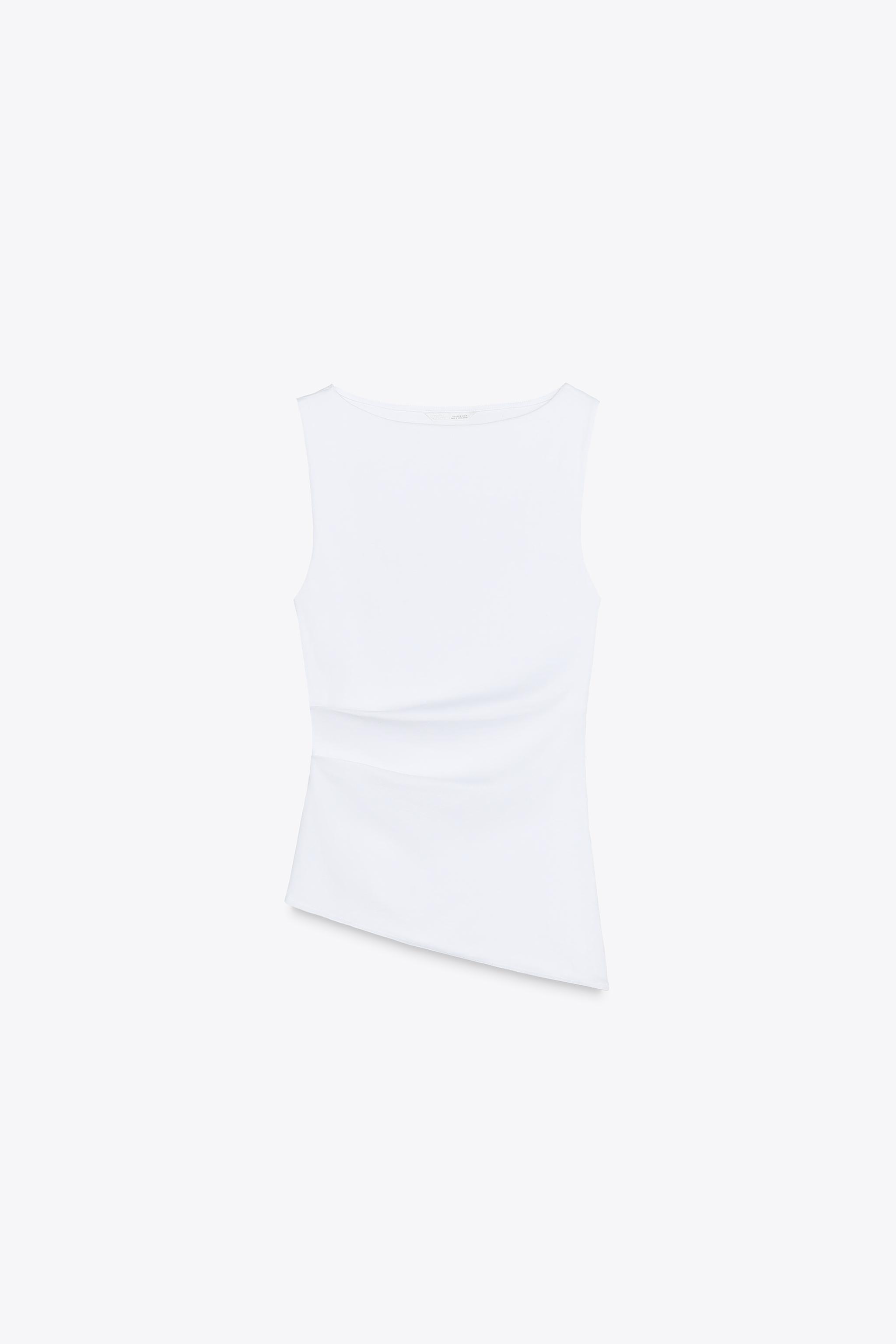 HAUT ASYMÉTRIQUE À PLIS