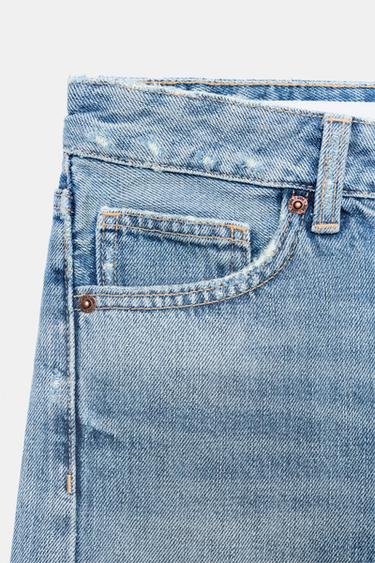 BERMUDA EN DENIM TRF TAILLE MOYENNE - Bleu de Zara - Image 7