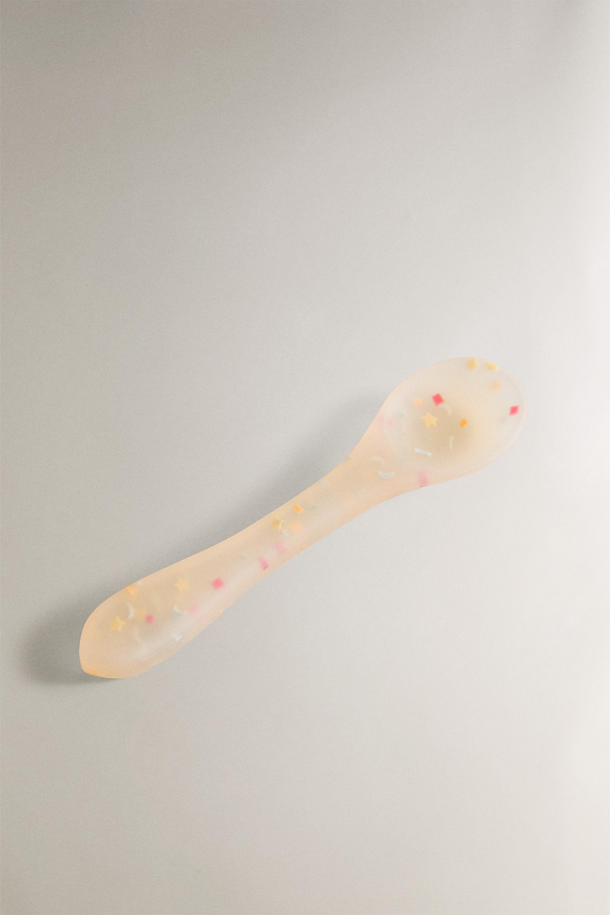 CUILLÈRE ENFANT SILICONE CONFETTIS