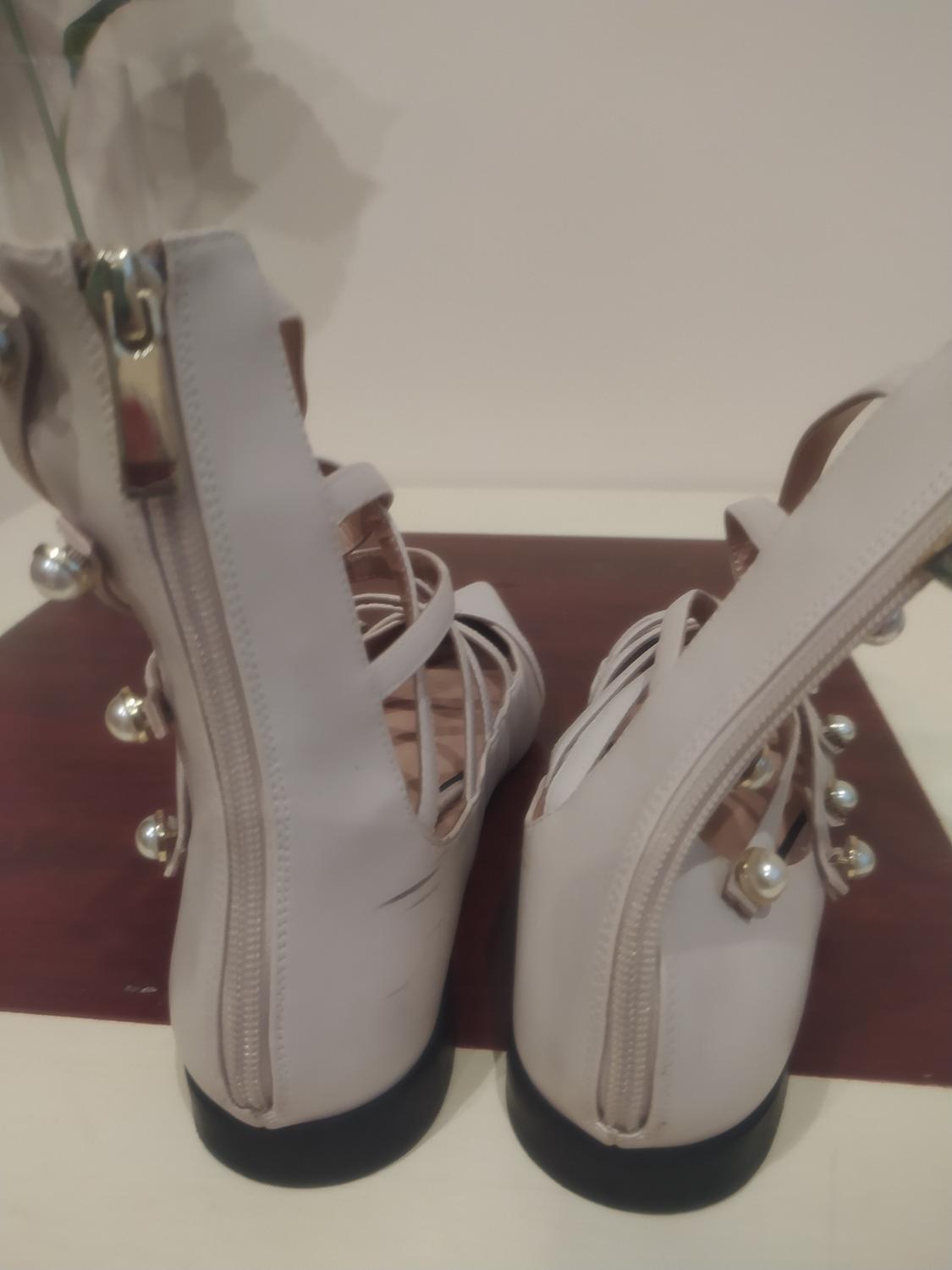 ANKLE BOOT BALLERINAS WITH FAUX PEARLS - Image 2