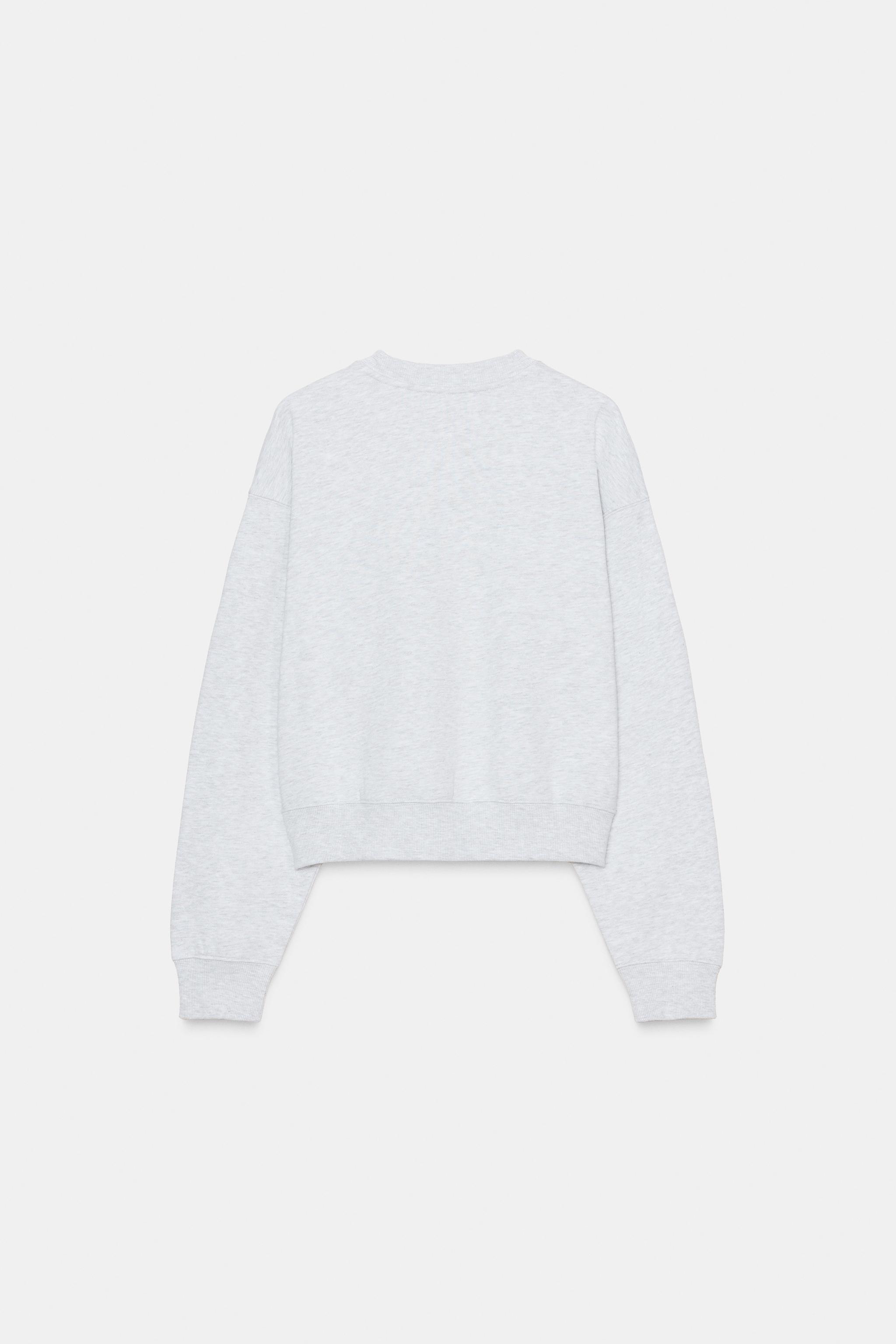 SWEAT À INSCRIPTION EN CONTRASTE