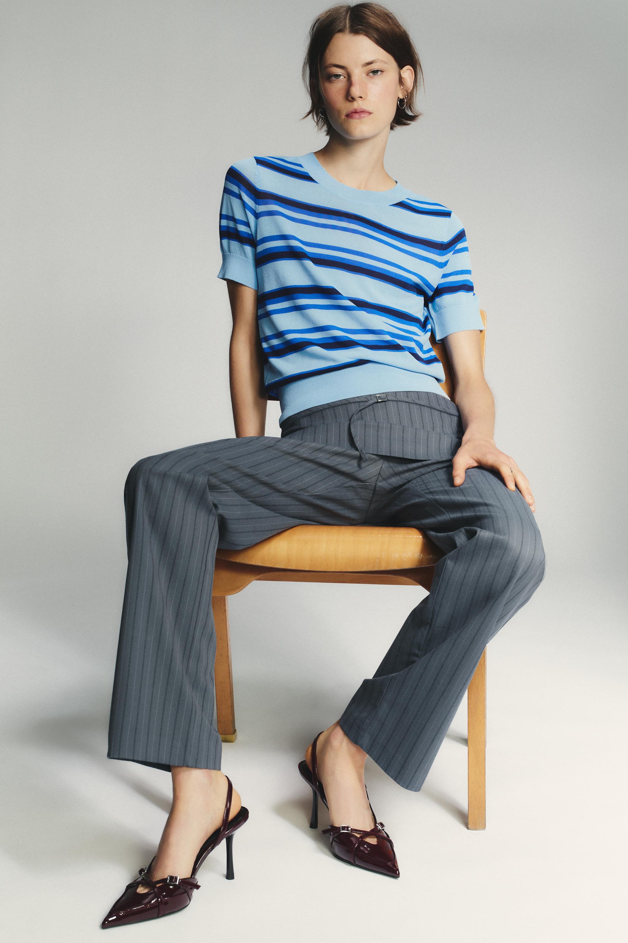 【ZARA】カットアウトディテールミュールハイヒール 編み込みトップスハイヒールミュール - ホワイト | ZARA Japan