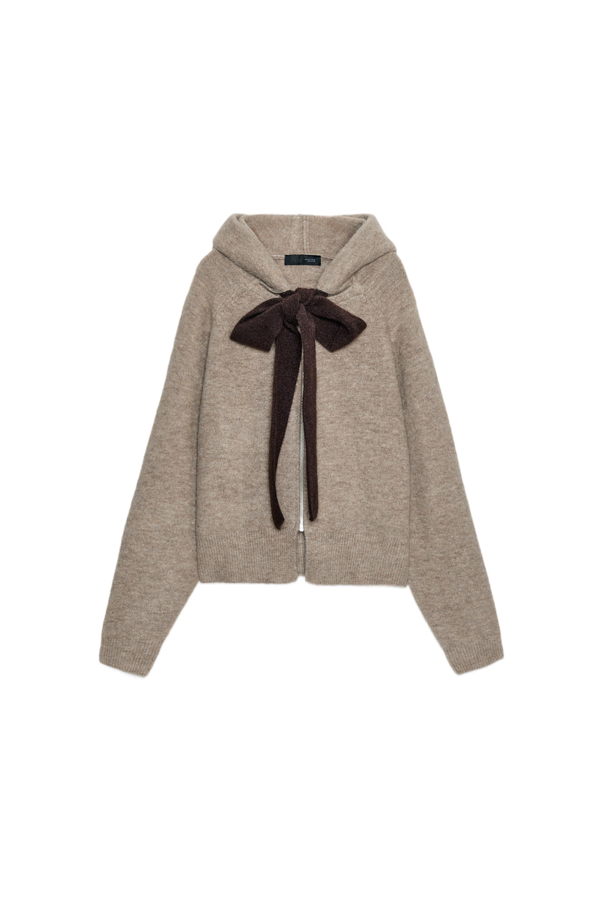 タグ付き新品★ZARAのフード付きタイベルトニットカーディガン★S★ミンクマール 05536129722-e1.jpg?ts=