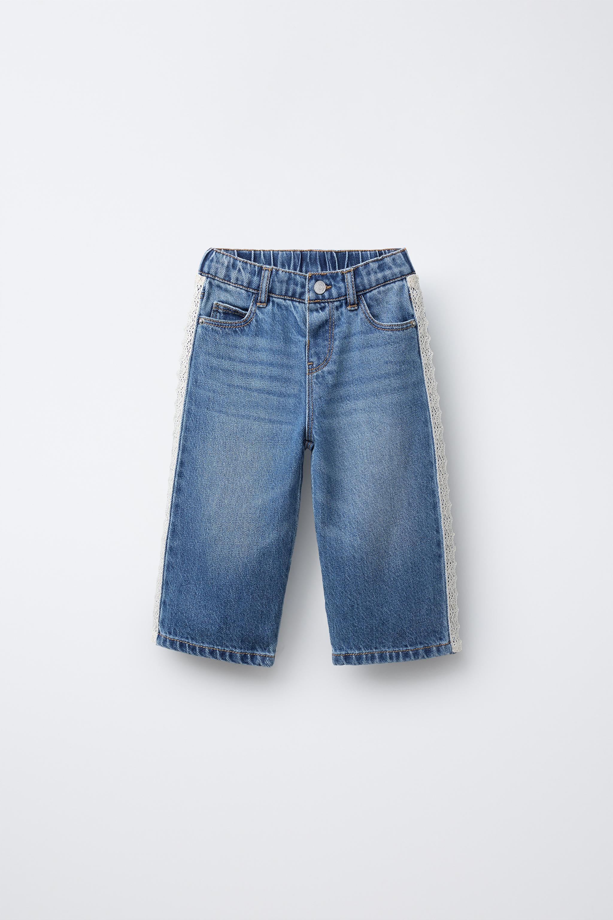 JUPE-CULOTTE EN JEAN DENTELLE