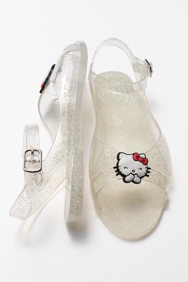 Zaras BADTOFFLOR HELLO KITTY © SANRIO - Genomskinlig