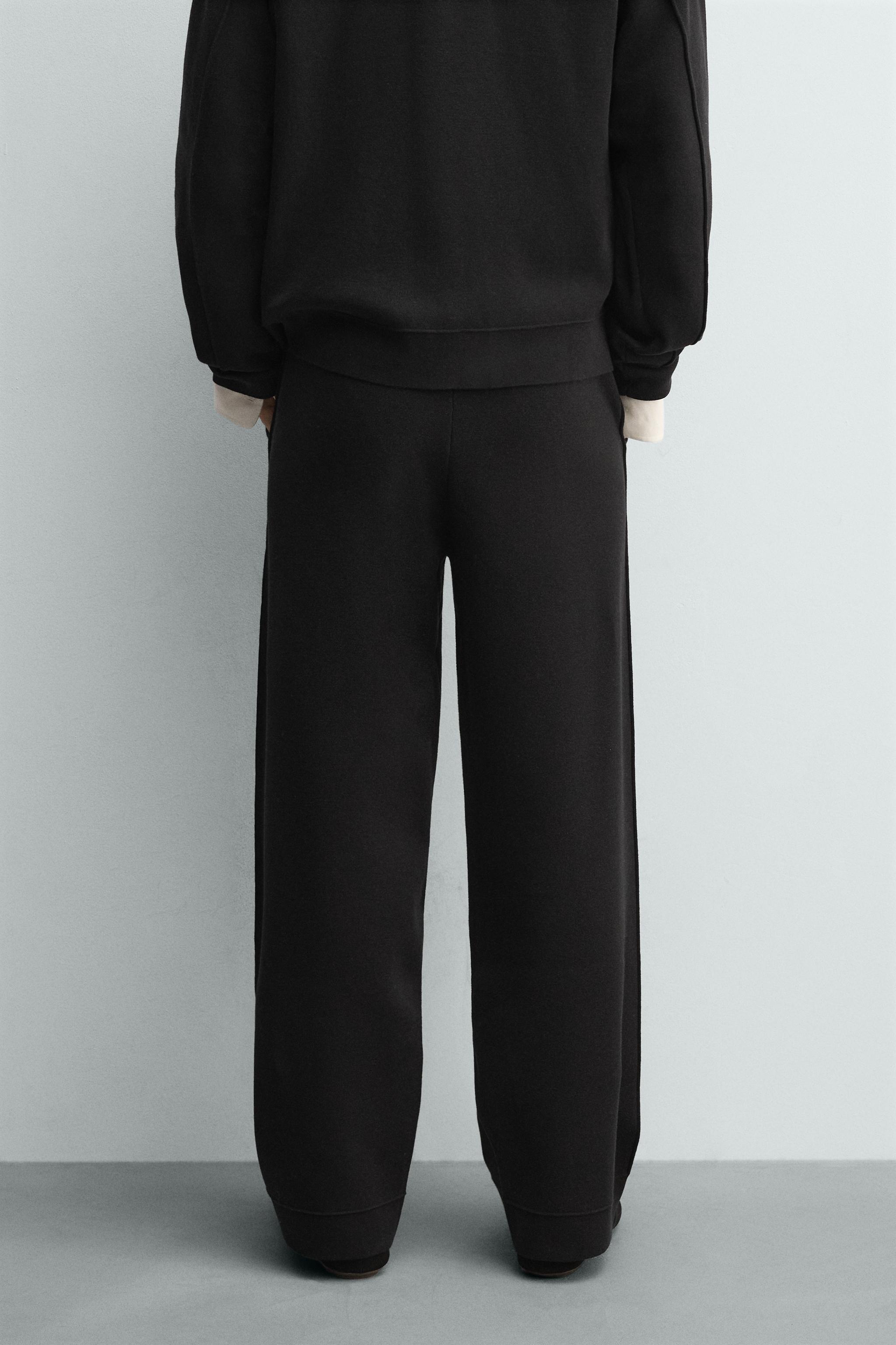 KNIT WIDE FIT PANTS