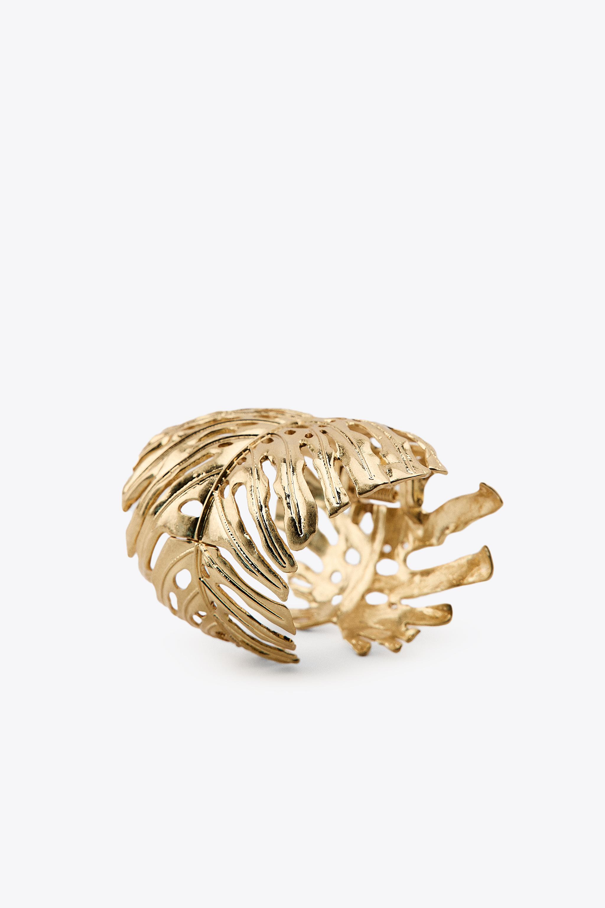 BRACELET MANCHETTE FEUILLE