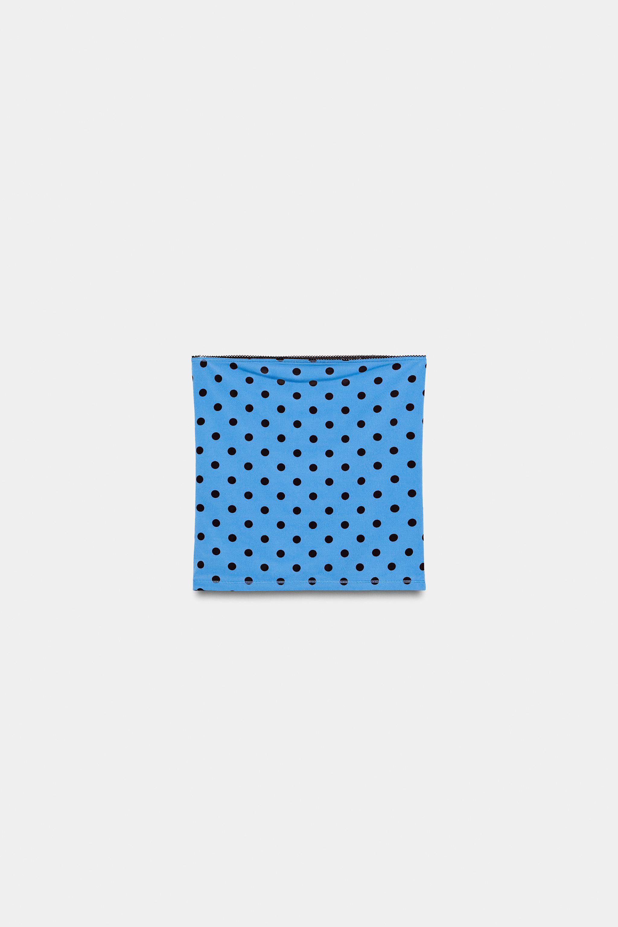 POLKA DOT BANDEAU TOP