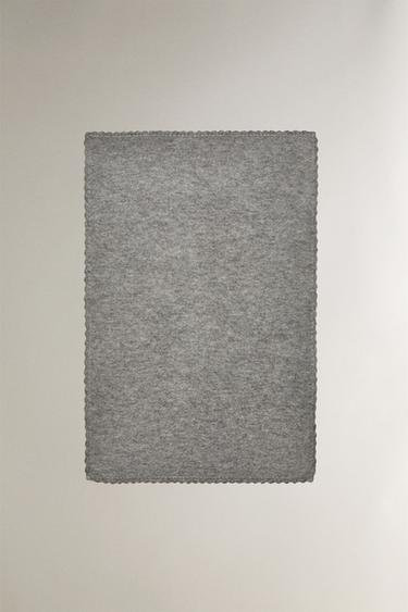COUVERTURE ENFANT ALPAGA - Gris de Zara