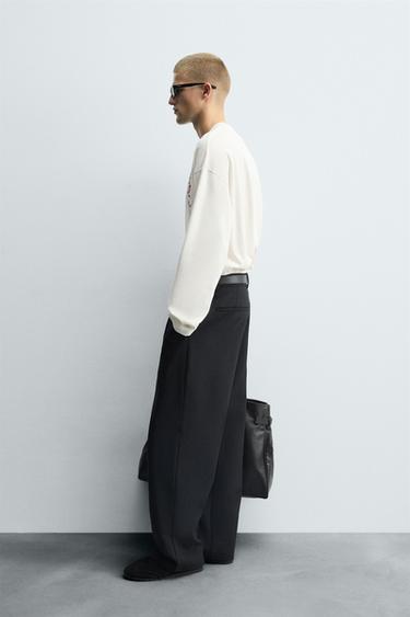 BOXY FIT EMBROIDERED T-SHIRT - White by Zara - Image 3