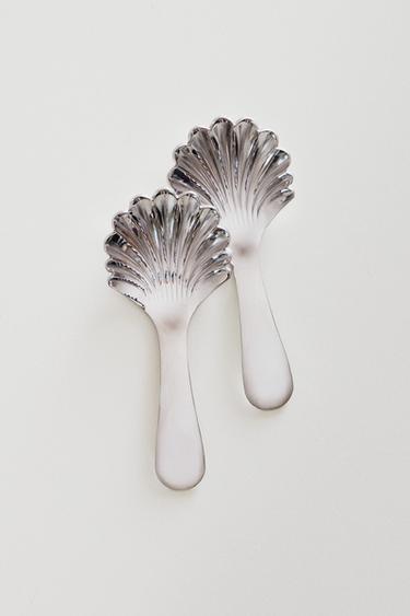 PACK OF STEEL DESSERT SPOONS - Steel by Zara