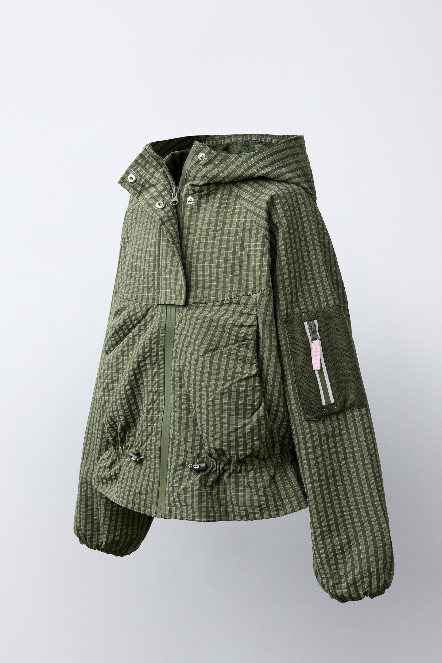 Детская куртка Zara Technical Water-Repellent Softshell, цвет: Зелёный — фото 2