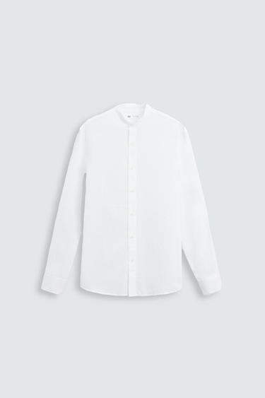 CREASED-EFFECT SHIRT - White by Zara
