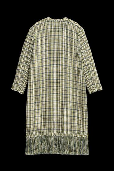 ABRIGO ESTRUCTURA FLECOS LIMITED EDITION - Verde de Zara