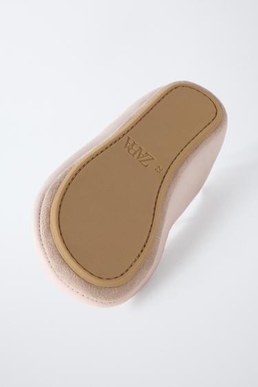 LEATHER BALLERINAS - Pink by Zara - Image 5