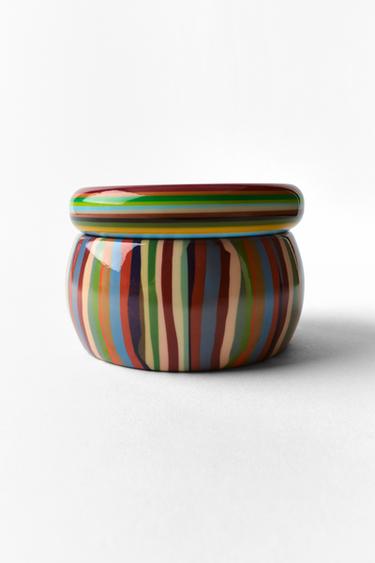 Zara TWO-PACK OF RESIN STRIPED BRACELETS - Multicolored