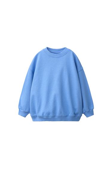 SUDADERA OVERLOCK LISA - Azulón de Zara