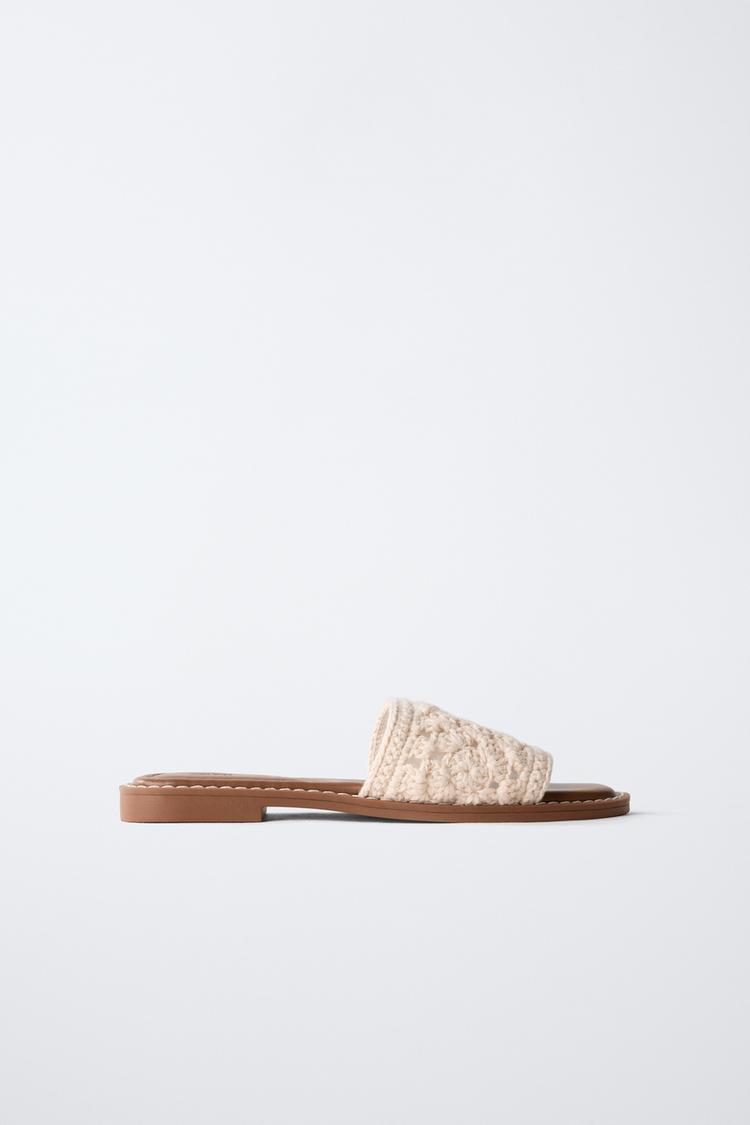 Sandalias Planas Chanclas Zara Sandalias Negras Sandalia Plata