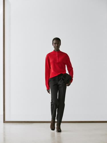 Pantalon technique straight - Noir de Zara - Image 0