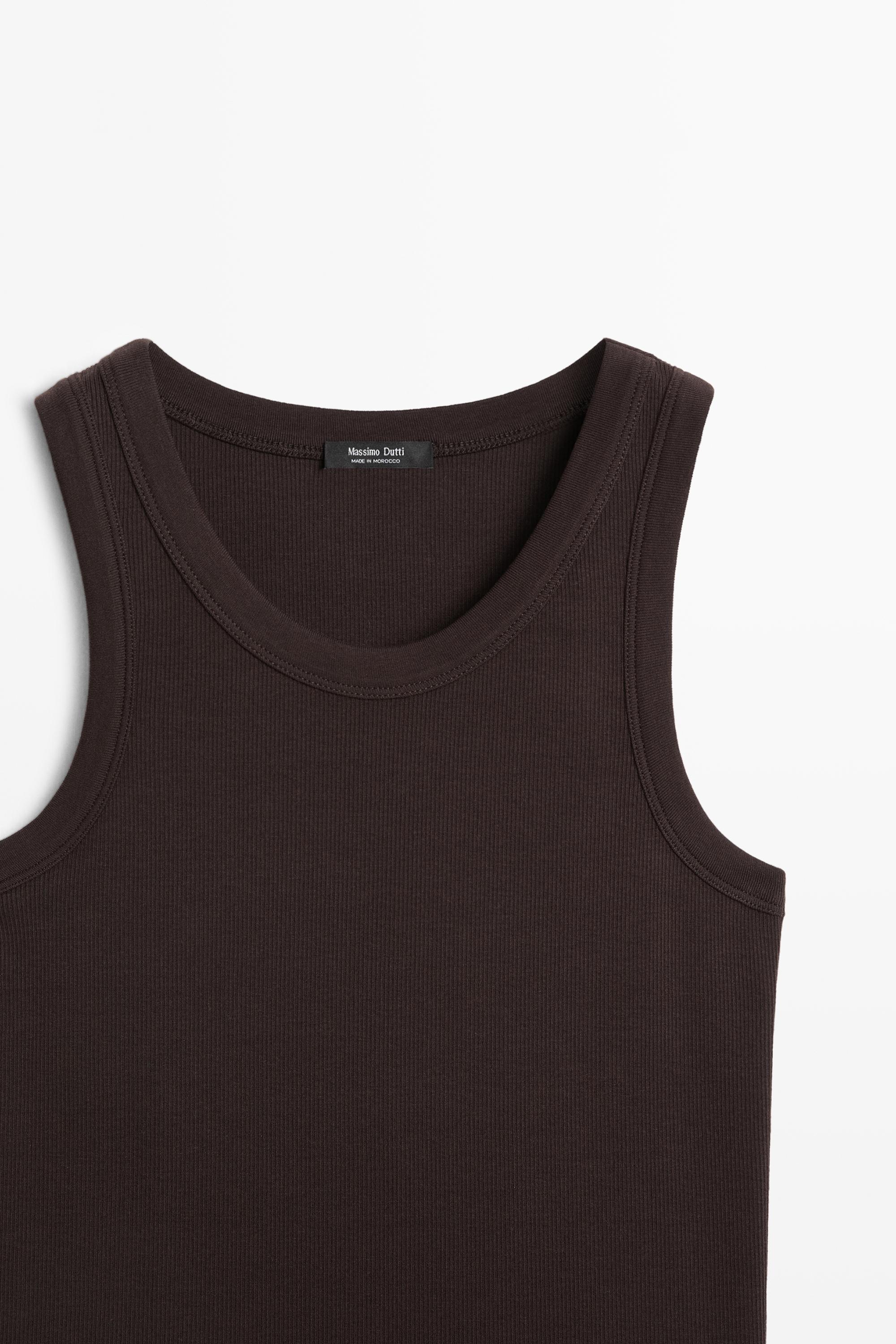 Cotton blend halter top