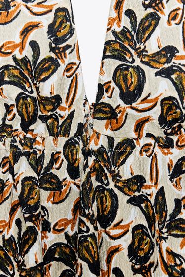 PRINTED HALTER TOP - Multicoloured by Zara - Image 5