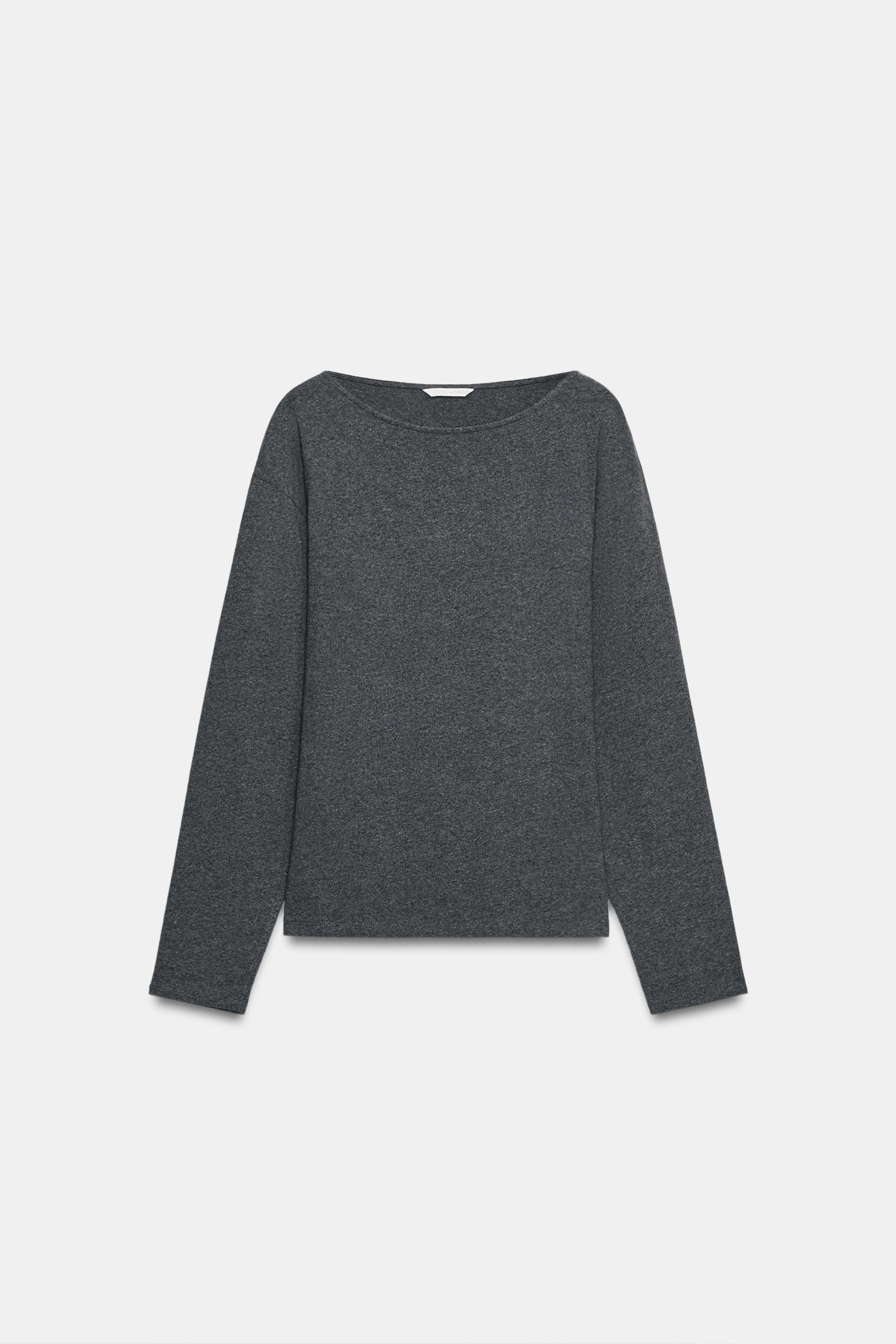 T-SHIRT CINTRÉ COL BATEAU